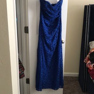Bridesmaid cobalt blue dress